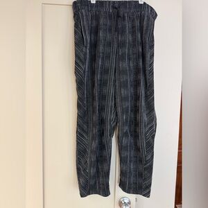 Athleta Black and White Striped Garment 14